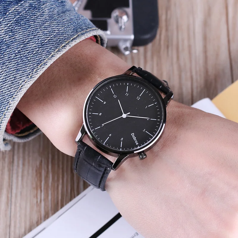 2019 Fashion Couples watch Mens Casual Leather Quartz Watch Men Women Dress Sport Wrist Watch Ladies 3