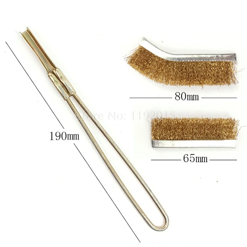 ZtDpLsd Mini Straight Head Wire Brass Stainless Steel Nylon Copper Brush Cup Wheel Dremel Accessories Rotary Cleaning Brush