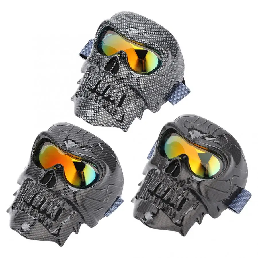

Motorbike Motorcycle Off-Road Riding Goggles Anti-UV Glasses with Skull Face Mask motorcycle parts motorcycle glasses