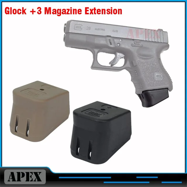 new glock plus 3 magazine base extension bottom glock 3 magazine