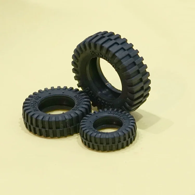 4PCS Mini Rubber Tires D50 D32 D26 D24 D20 D10mm Wheel Tire Railing for font b