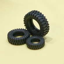 4PCS Mini Rubber Tires D50 D32 D26 D24 D20 D10mm Wheel Tire Railing for font b