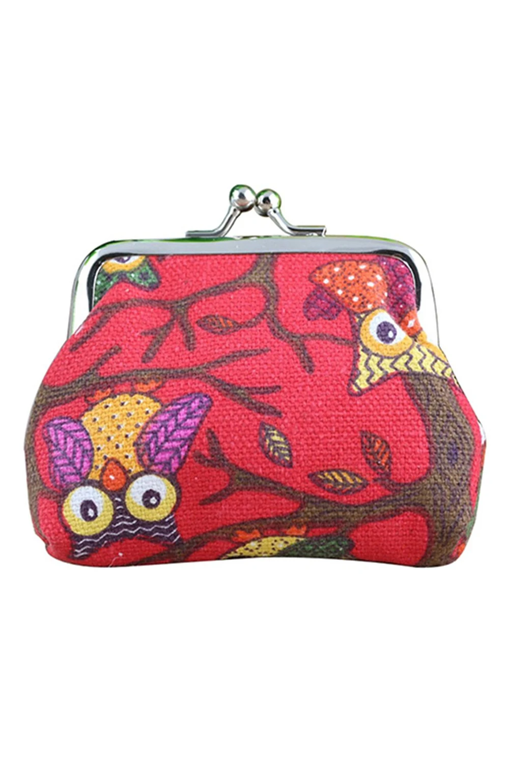 

ABDB Women's Owl Printed Coin Purse Wallet Canvas Pouch Money Bag
