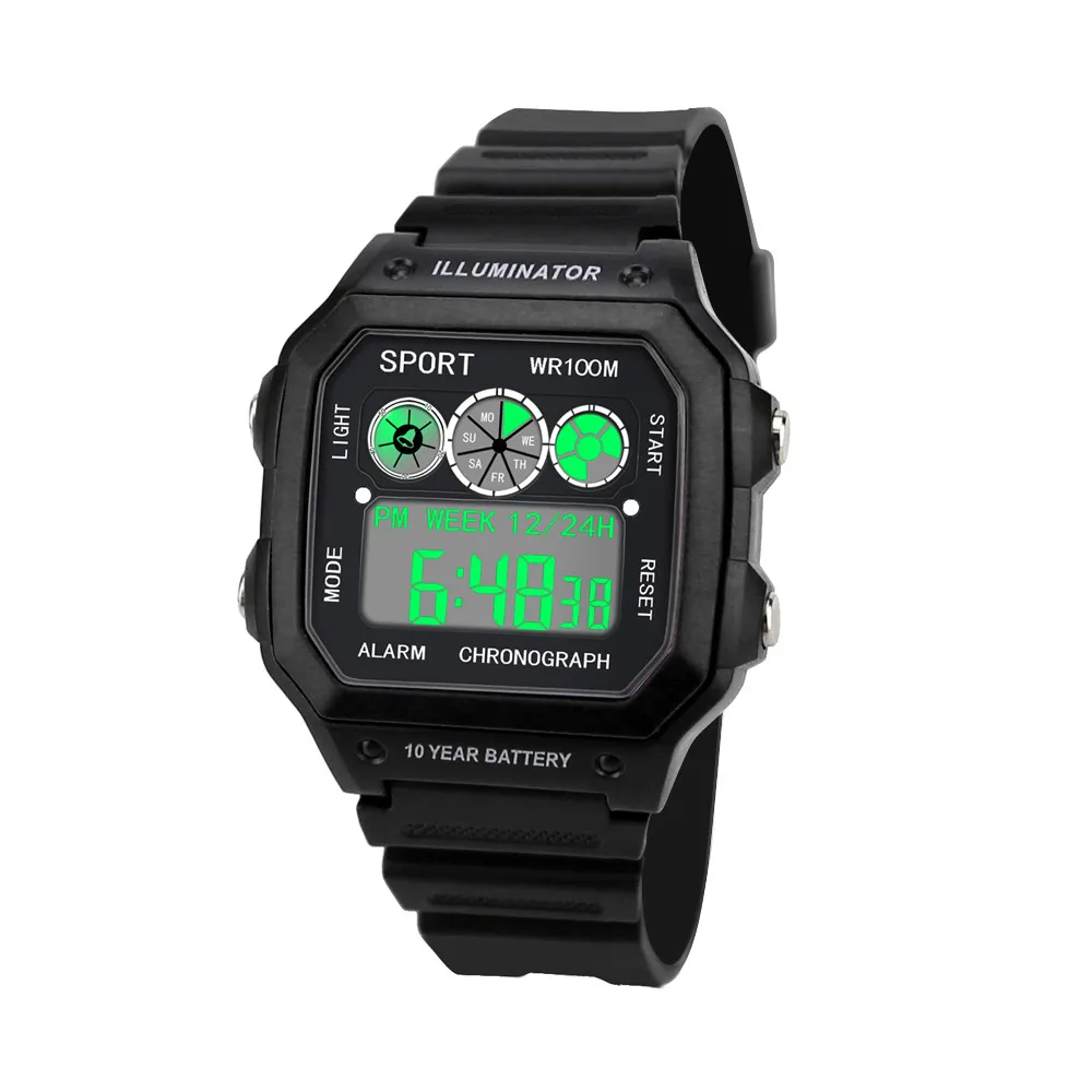 

Luxury Men Analog Digital Military Army Sport LED Waterproof Wrist Watch Mens Army Silicone Wrist Watch Clock Hodinky Ceasuri