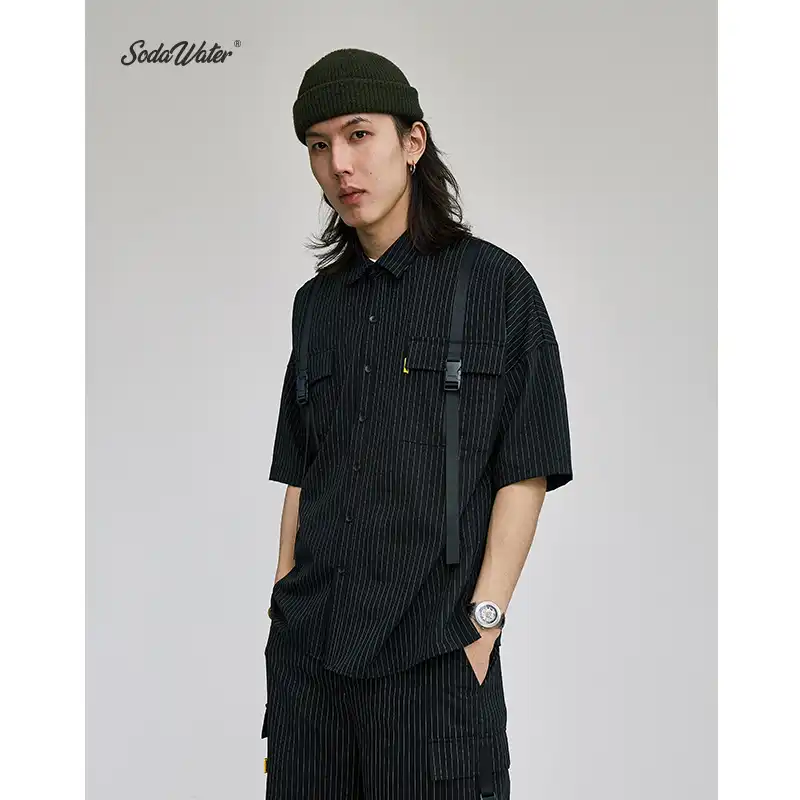 moda camisa negra hombre
