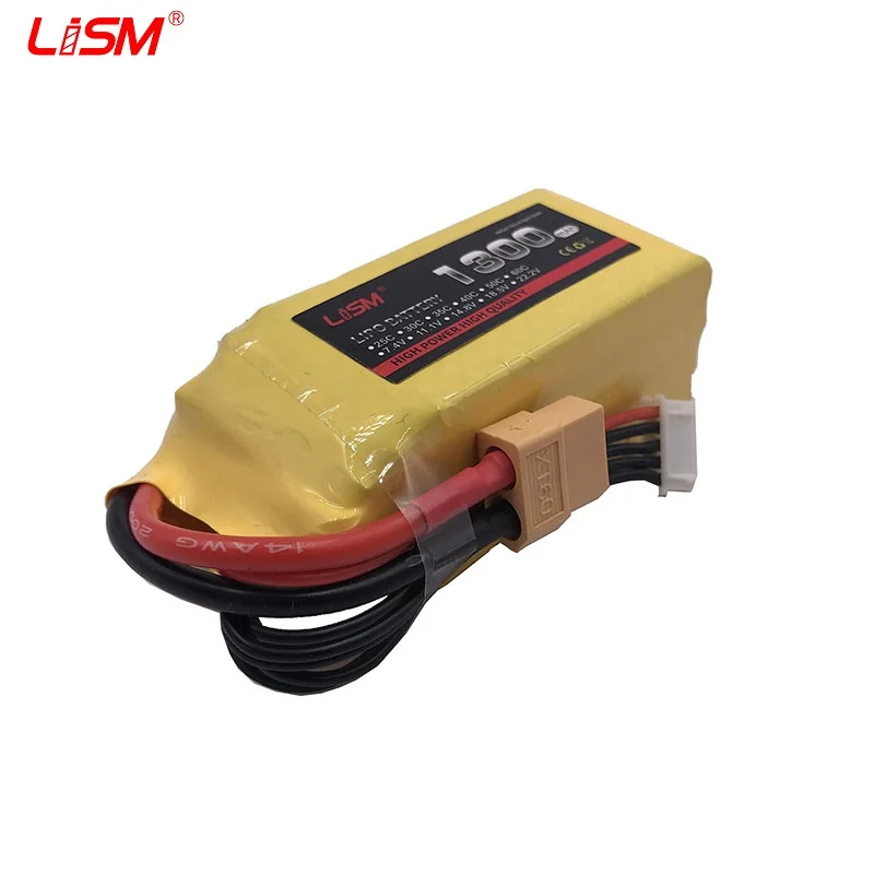 

14.8V 1300mAh 35C/70C 4S Lipo Battery Rechargeable Plug for xt60 TPLUS RC RC Airplane Helicopter Quadcopter Part Accs #30C26