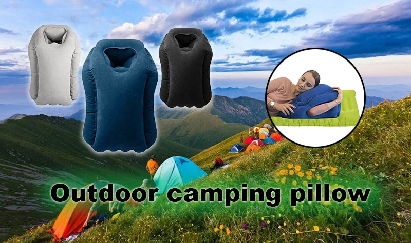 2017 hot sale Multi-function Inflatable Woollip travel outdoor pillow Inflatable Travel on Airplane outdoor Pillow Cushion mat  (6)