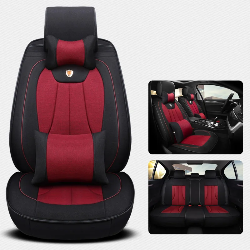 universal car seat cover Cotton&linen fabric automotive seat cover for