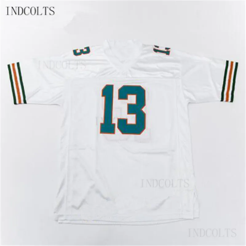 

Throwback #13 Dan Marino Embroidered Retro star Football stitched Jersey free shipping INDCOLTS