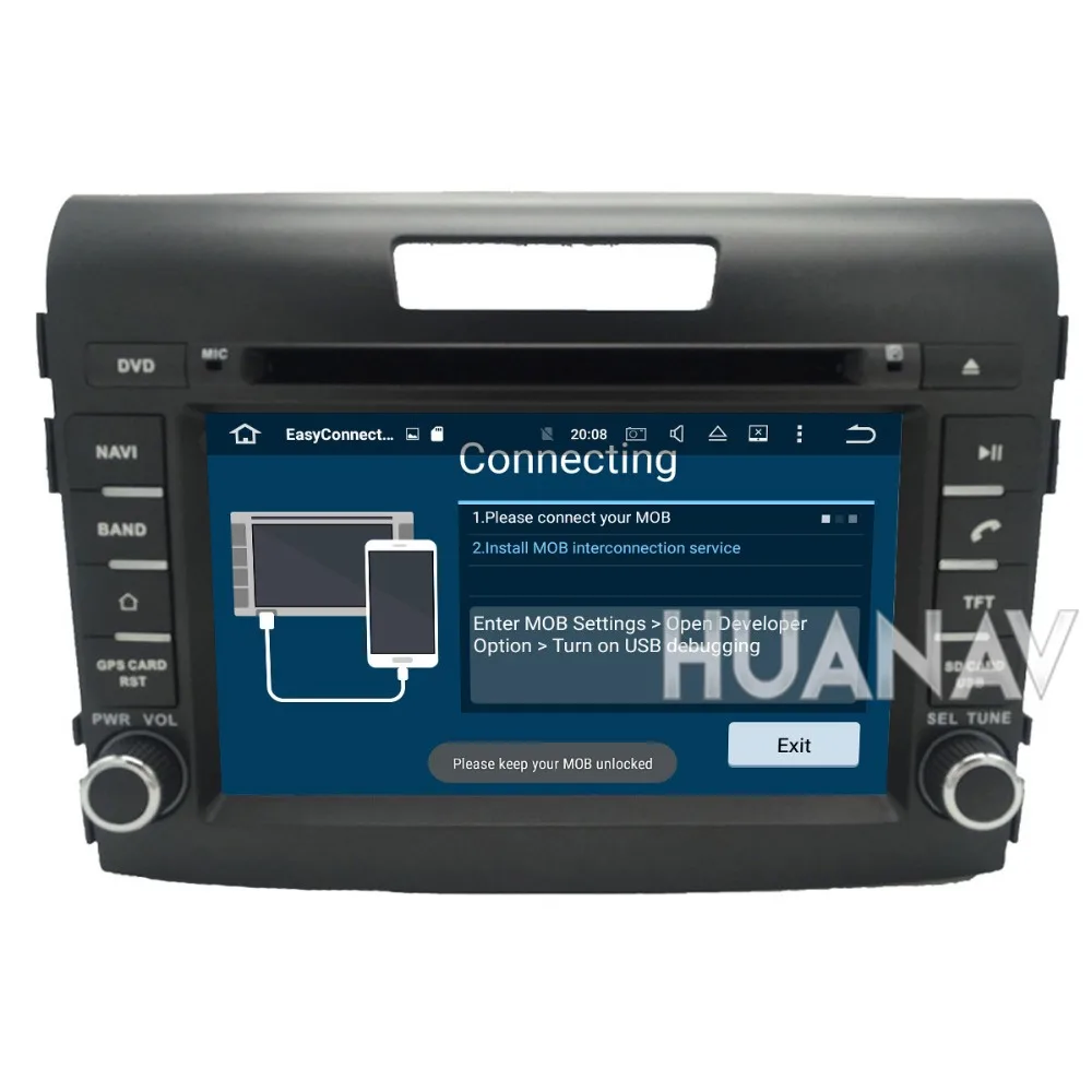 Автомобильный DVD плеер с GPS навигацией для Honda CRV 2din стерео Android 8 7 дюймов IPS экран 4