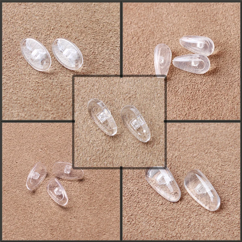 COLOUR_MAX  Silicone Nose Pads For Eyeglasses Soft Nose Pads For Glasses Sunglasses  Screws For Glasses Repair Kit