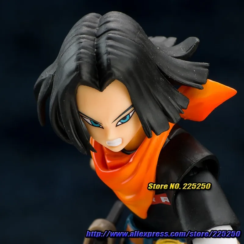 DRAGONBALL Dragon Ball Z/Kai Оригинальные BANDAI Tamashii Наций S. h. figuarts/СВЧ эксклюзивная фигурка игрушка Android № 17