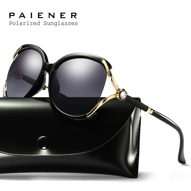 

Luxury Diamond Polarized Sunglasses Women with Accessories Cat Eye Sunglass Oversize Sun glasses Eyewear oculos de sol feminino