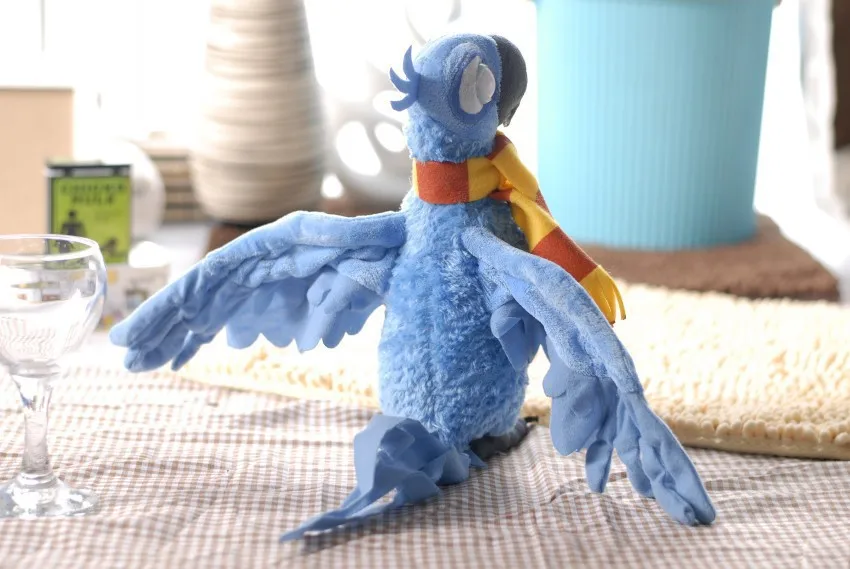 Пара среднего размера попугай игрушки РИО фильм попугай куклы Blu и jewel плюшевые игрушки подарок около 38 см 0409