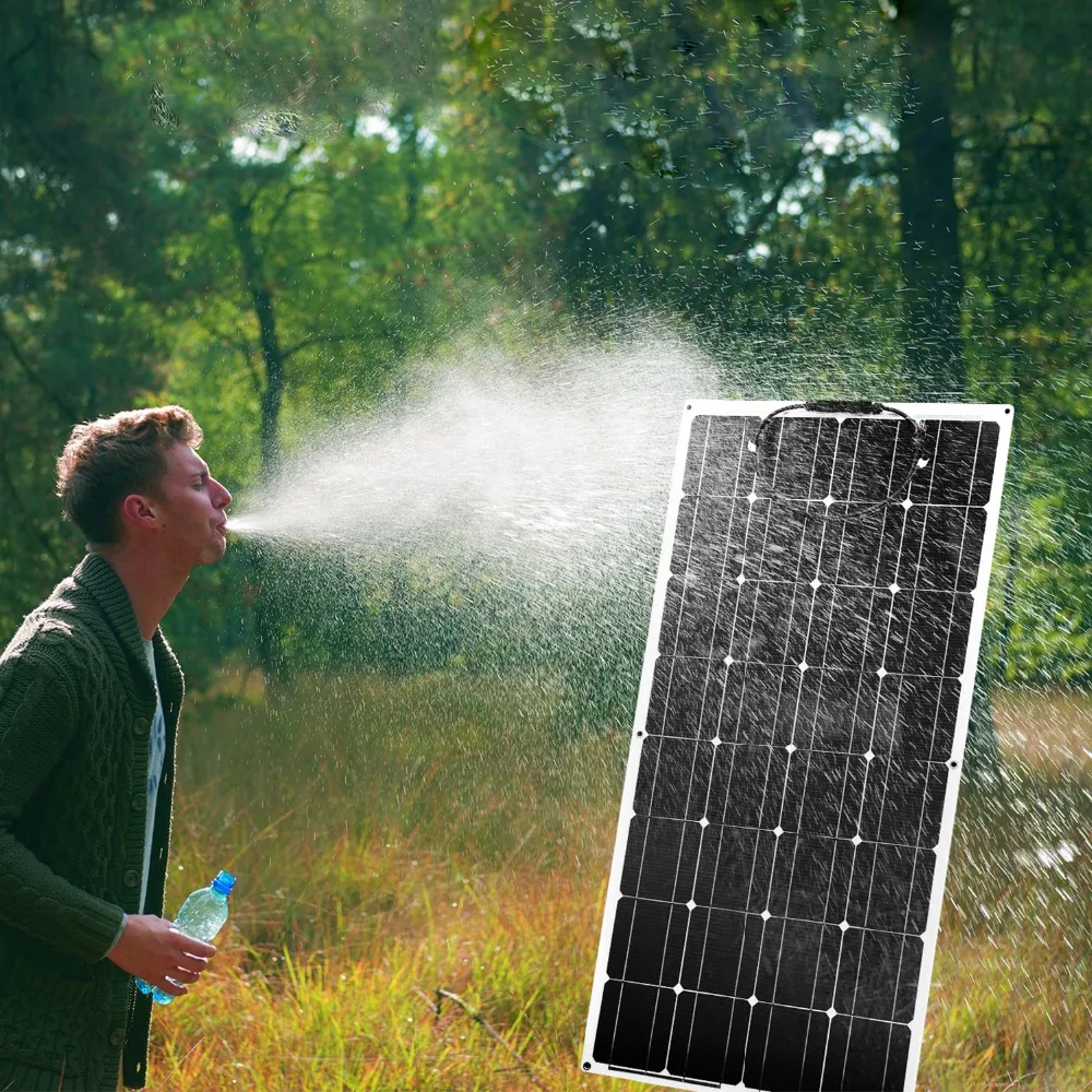 Dokio 12V 100W Monocrystalline Flexible Solar Panel For Car/Boat High Quality Flexible Panel Solar 100w China