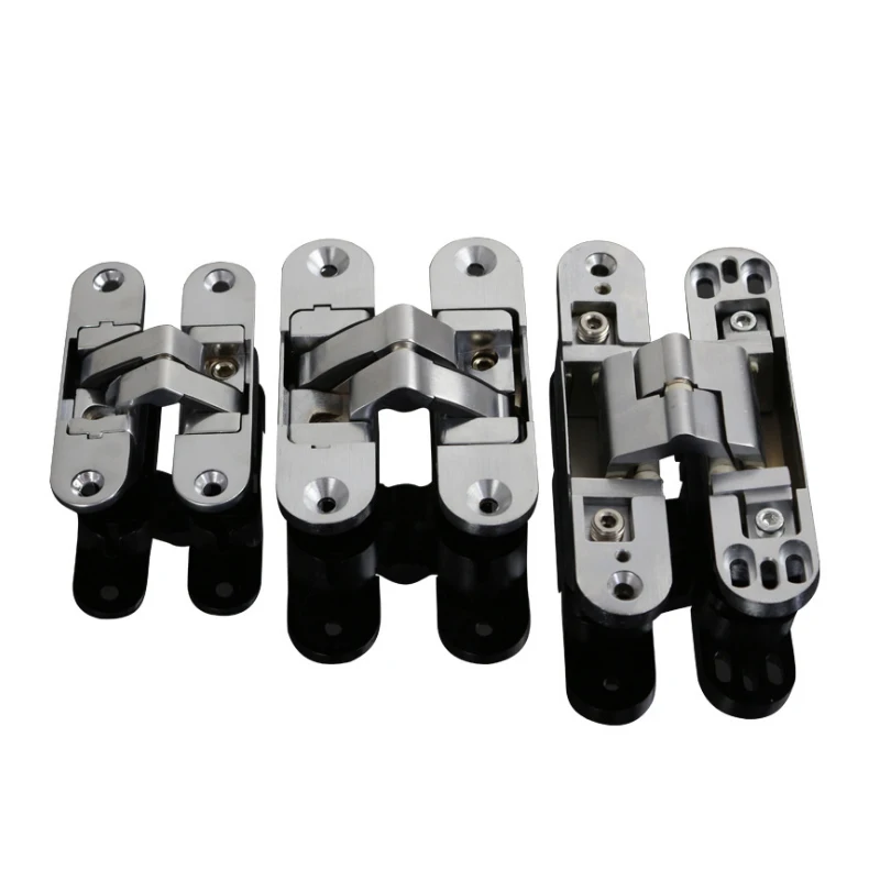 

Zinc Alloy Hidden Hinges Multi Size Invisible Concealed Folding Door Hinge With Screw For Furniture Hardware Lambo Hinges