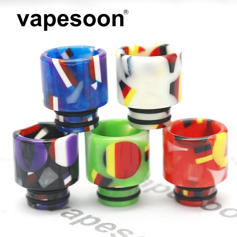 Vapesoon Coloful 510 флага капельного наконечника эпоксидной смолы мундштук для