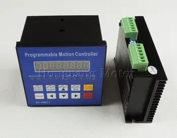 

CNC 1-axis controller kit,Stepper motor controller Single axis motion programmable ST-PMC1+ST-M5045 driver replace M542,2M542