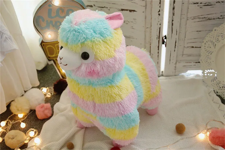 Радужная альпака кукла цвет Alpacasso лошадь мягкая игрушка плюшевая овечка зверь мягкая Vicugna Pacos лама Arpakasso Альпака ламы подарок для детей