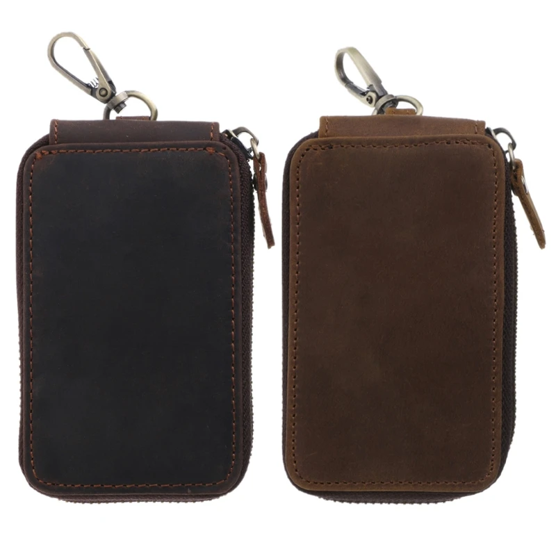 Для мужчин Для женщин Повседневное Автомобильный держатель для ключей брелок кошелек Чехол кошелек сумка-Органайзер высокое качество
