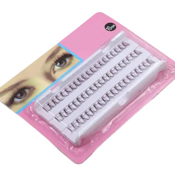 

Beauty Fake Eyelashes for Women Lady Makeup 60 Individual Black False Eyelash Cluster Eye Lashes Extension Tools