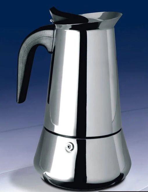 Stainless Steel Stovetop Coffee Maker Manually Moka Pot Espresso Stainless Steel Stovetop Coffee Maker Manually Moka Pot Espresso 2 4 6 9 Cups Suit For Induction Cooker In Makers From Home