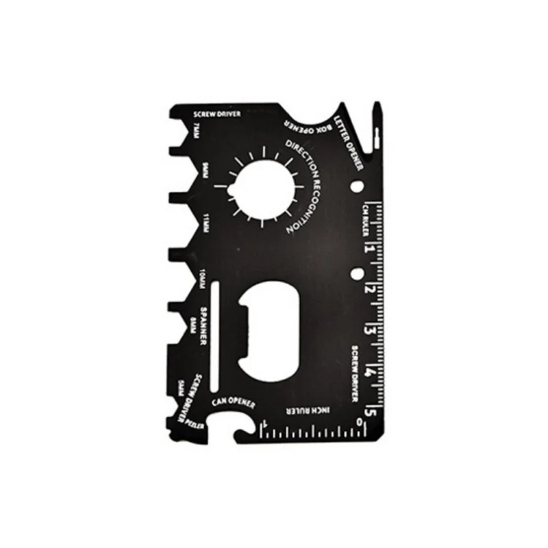 Карманный инструмент Многофункциональный нож edc открытый бутылка выживания шестерни карты Многофункциональный гаджет лагерь открывалка кошелек kit11 - Цвет: 2