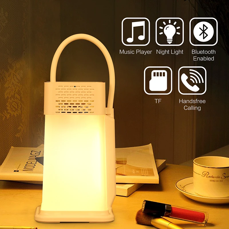 

Table Lamps Desk Lamps Bluetooth Portable Audio Desk Lamp Multifunction LED Portable Outdoor Energy Saving cottage#40