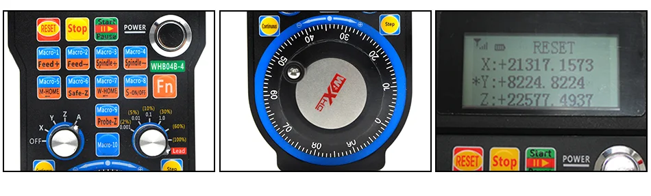 MACH3 беспроводной Маховик 4 6 AxisCNC MPG Маховик Ручной USB приемник 40 метров расстояние передачи WHB04B