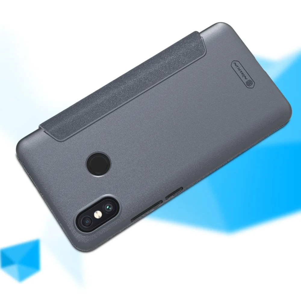 Чехол Nillkin для Xiaomi Mi Max 3 откидная крышка искусственная кожа + Поликарбонат чехол