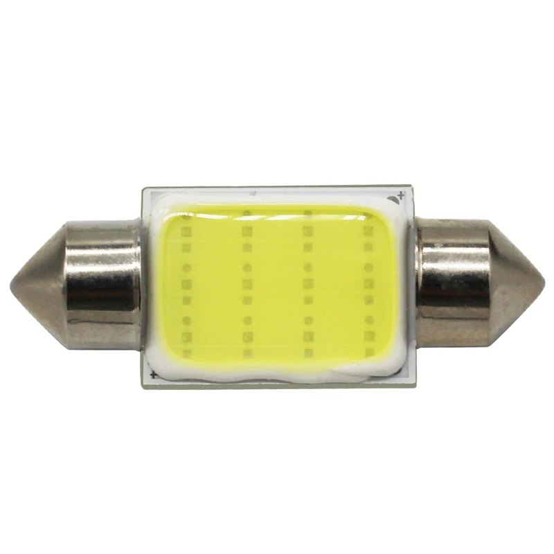 Современные Автомобильные светодиодные лампы Festoon COB C5W 31 мм 36 39 41 DC 12 В|Сигнальная