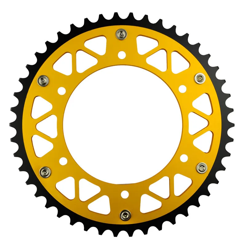 Мотоцикл Запчасти Сталь алюминиевые композитные 45~ 52 Задняя звездочка для SUZUKI RM125 RV90 RM250 RMZ250 RMX250 RMX250S RMX450