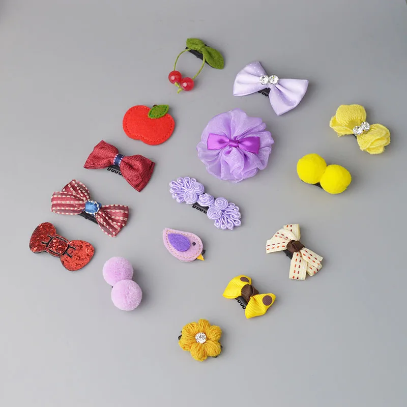 

5pcs/set Mix Baby Girl Kids Child Bow knot Rabbit Cute Hair Clip Cherry Hairpin Child Hair Clips Bowknot Headdress A7