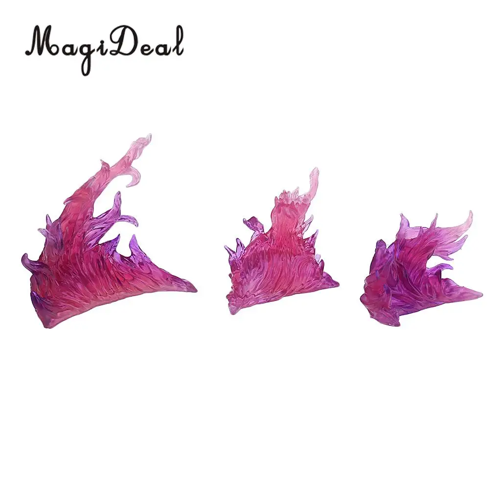 MagiDeal DIY Burning Flame Effect Action Figure Display Stand for Gundam Anime TV Movie Lovers Home Table Ornament Toy