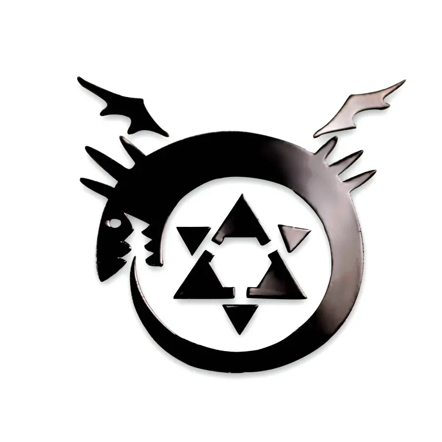 Fullmetal الخيميائي أنيمي ملصق DIY 3D المعادن الشارات ملصقات ل ملصقات هاتف محمول ل محمول ستيكر الاطفال ملصقا اللعب