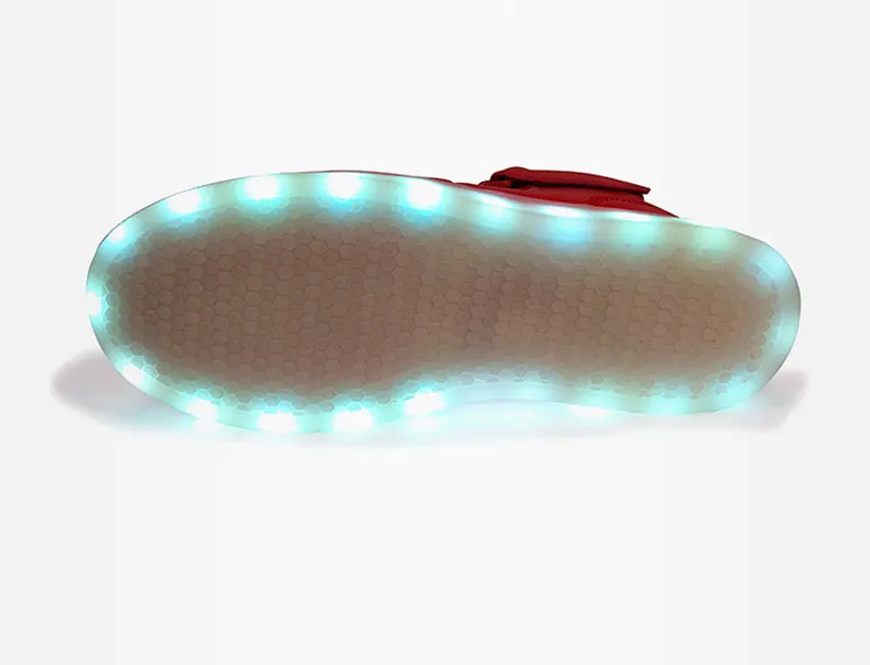 Size 25-42 USB Luminous Sneakers for Children Adult Led Shoes with Light Up Sole Kids Boys Girls Glowing Sneakers LED Slippers