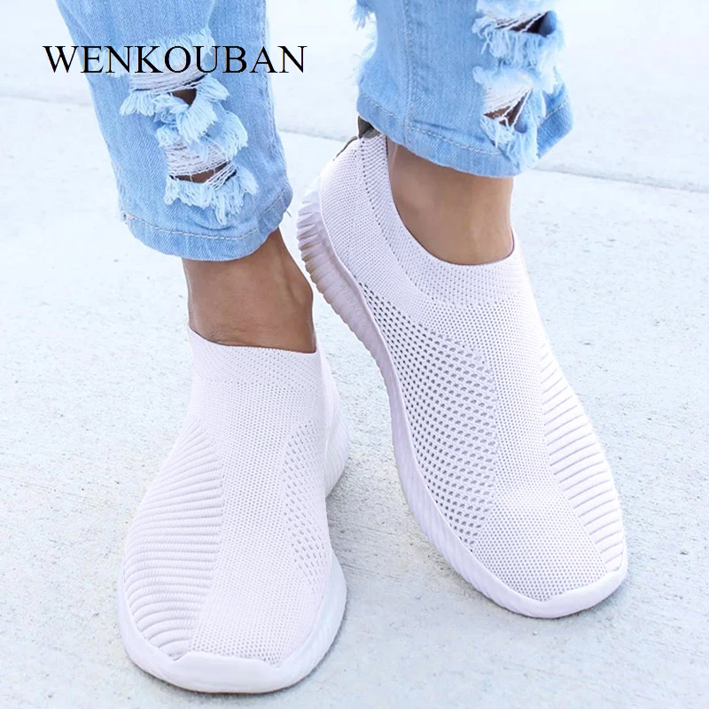 Flat Shoes Women Trainers Fashion Sneakers Ladies Slip On Loafers