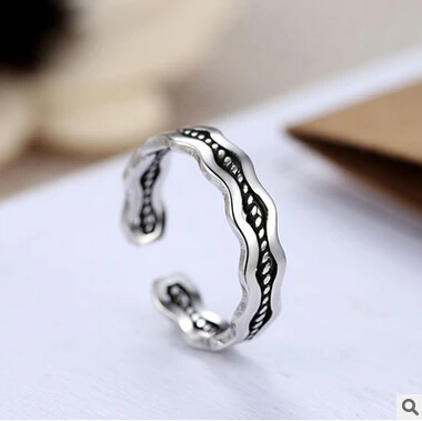 

2016 new arrival fashion retro style Thai silver 925 sterling silver men`s finger rings wedding jewelry gift