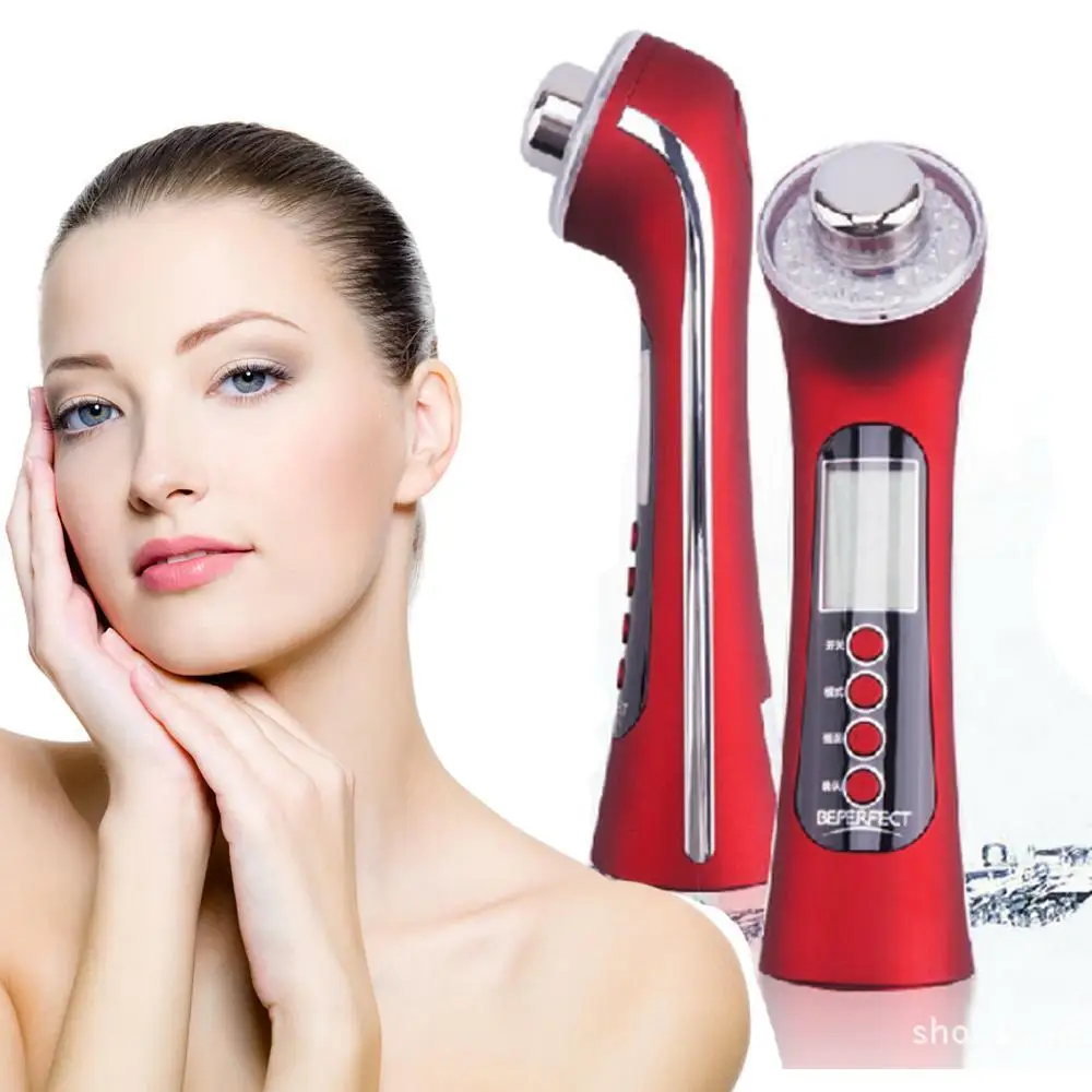  5in1 3MHz Ultrasonic Facial Massager Galvanic Spa LED Photon Massage Machine Ion Face Cleaner Ultra - 32542393116