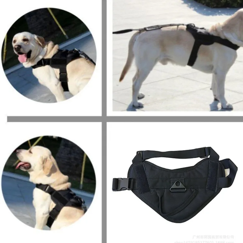 

Tactical Service Dog Vest Training Hunting Molle Nylon Water-resistan Military Patrol Adjustable Dog Harness With Handle Hunting