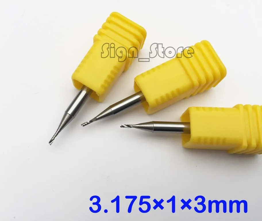 5x Carbide End Mill 6MM Shank Dia 22MM Length Single Flute Milling Cutter Bit GD
