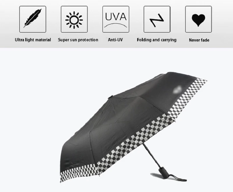 Ветрозащитный складной автоматический зонт от дождя для женщин, роскошные большие ветрозащитные зонты от дождя для мини мужчин с черным покрытием
