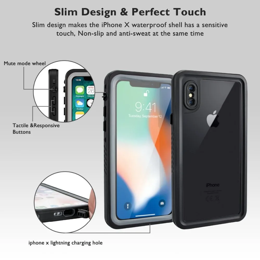 iPhone X waterproof case-3
