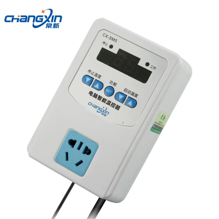 

Electronic computer intelligent thermostat temperature control switch CX-SM5 Precision three significant 1500W waterproof head