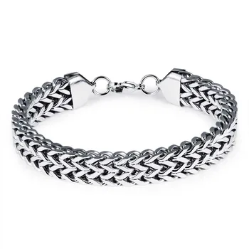 

Fashion Men Bracelet Personality Fish Scale Titanium Steel Hand Chain Man Trendy Jewelry Accessories For Gifts 8 LL@17