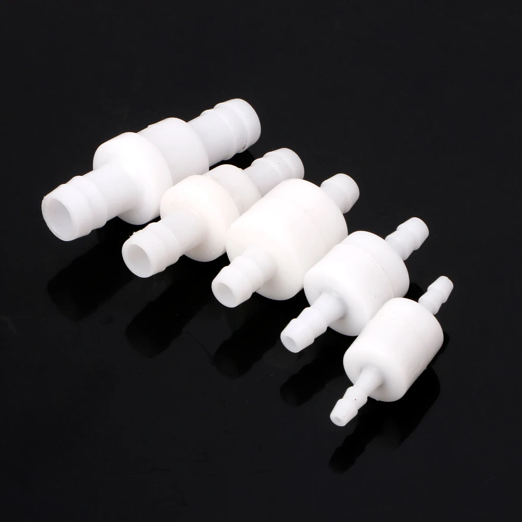 One Way Valve Plastic Non-Return Water Inline Fluids Check Valves for Fuel Gas Liquid
