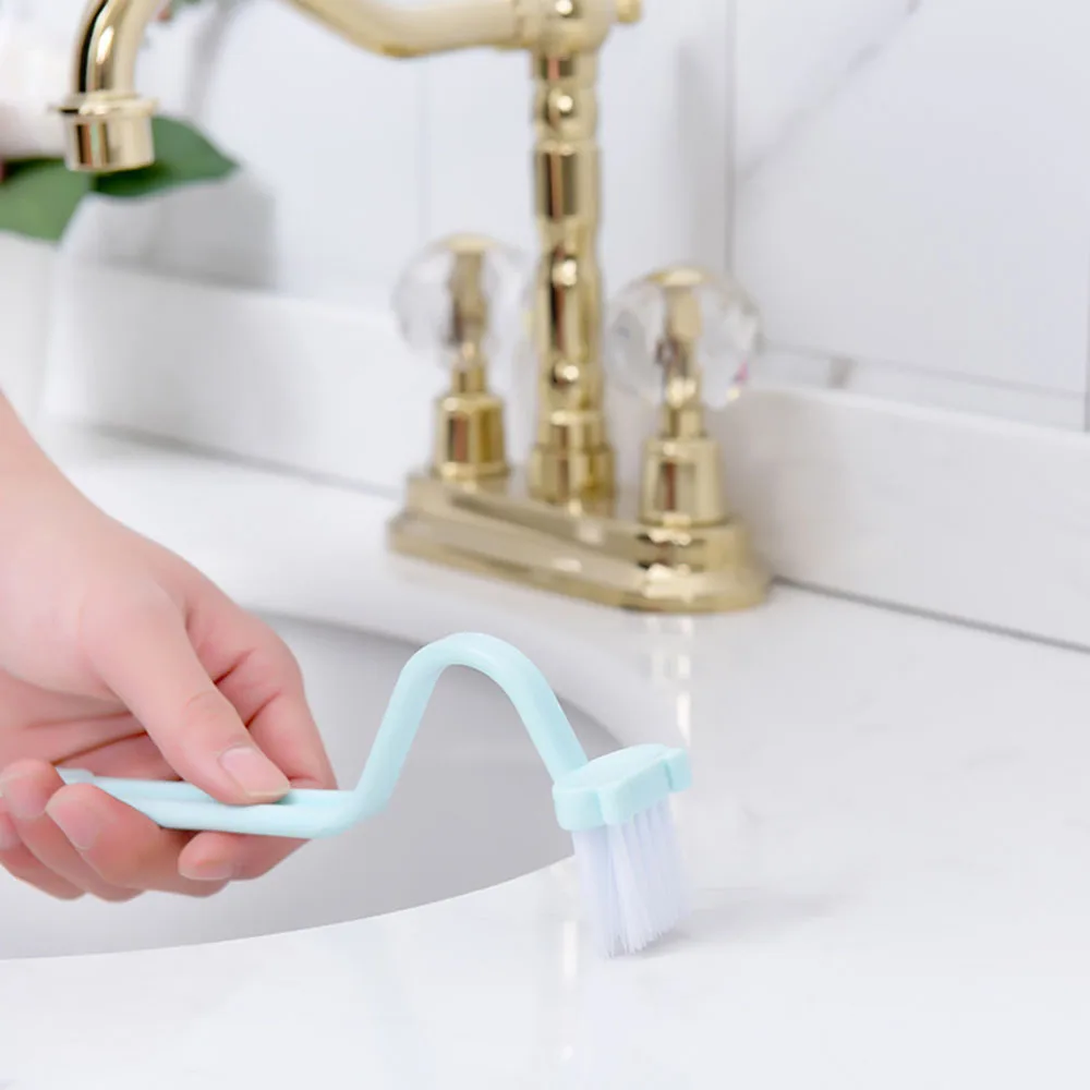 1 шт. лягушка V Тип Портативная пластиковая щетка для чистки туалета аксессуары для ванной комнаты Wc Scrubber v-тип изогнутая щетка для чистки