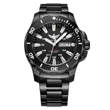 YELANG V5.1 KELPY Mens Diving 300m Waterproof T100 Tritium Automatic Mechanical Wrist watch with ETA 2836 Movement – Blace Case