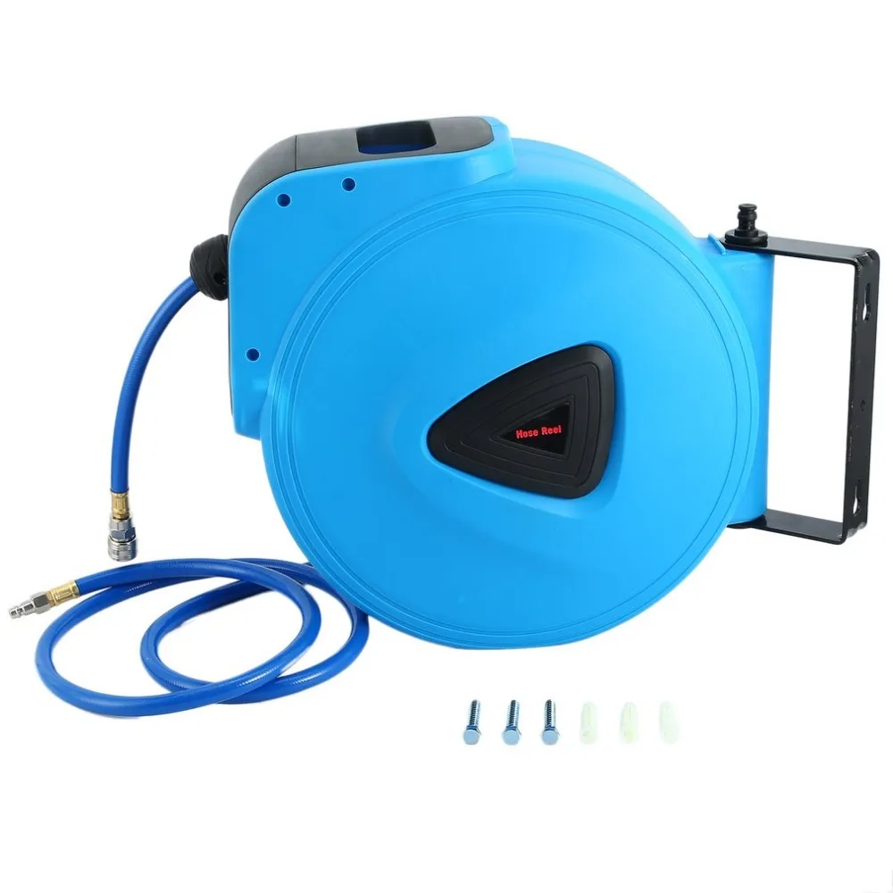 

Wall Mounted 30M Water Hose Reel Compact Automatic Hose Reel 180 Degree Rotatable Retractable Air Hose Reel Garden Accessories