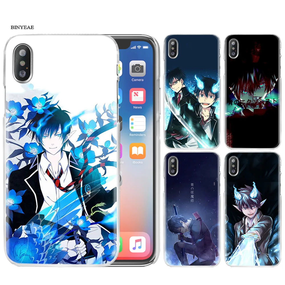 

Blue Exorcist Anime Phone Case Cover Clear Hard PC Plastic for iPhone XS Max XR 7 8 6 6s Plus X 5 5s SE 5C 4 4S Coque Capa Shell